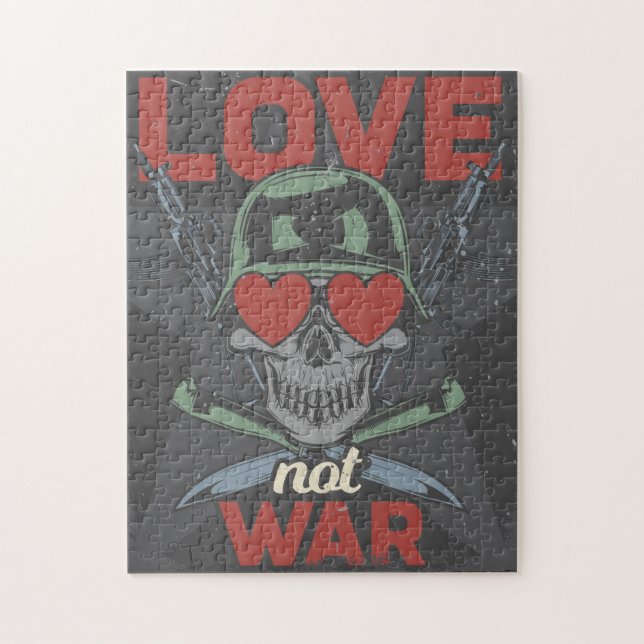 "Love Not War" Puzzle pacifique - Étendre l'amour  (Vertical)