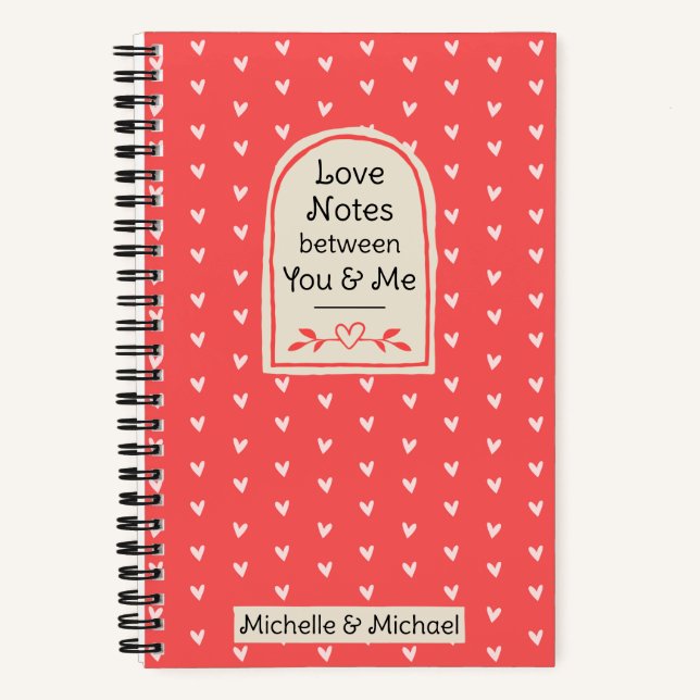 Love Notes Between You and Me Journal for Couples (Recto)