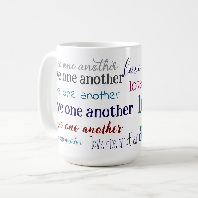 Love one another  coffee mug (Devant gauche)