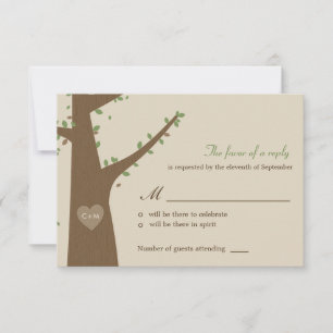 Love Owls Wedding RSVP / Carte de réponse