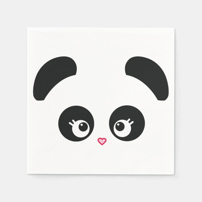 Love Panda® serviettes en papier (Devant)