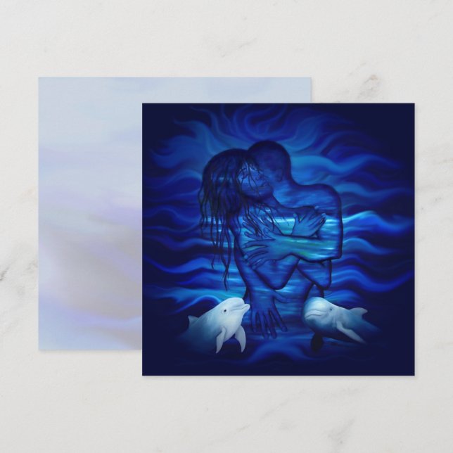 Love, Passion act - paire avec dauphin (Devant / Derrière)