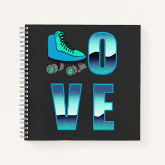 Love Patinage Carnet Journal à deux côtés