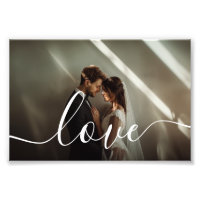 'Love' Photo de couple personnalisée