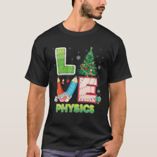 Love Physics Christmas Tree Teacher Student Sweat