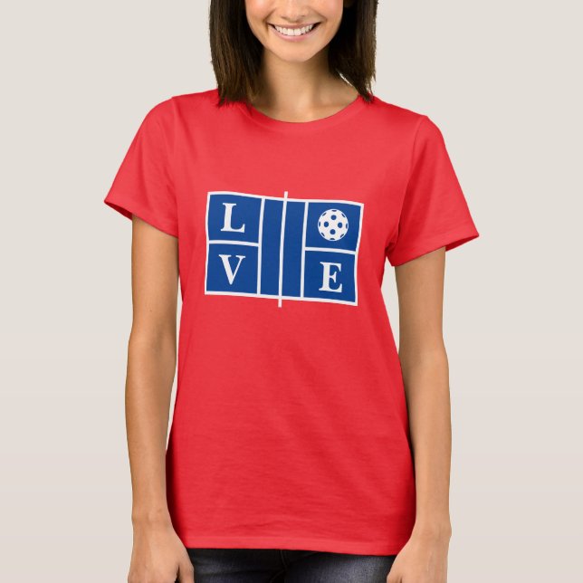 LOVE Pickleball sport t-shirt femmes (Devant)