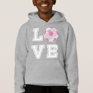 Love Pink Soccer Ball - Lettres blanches