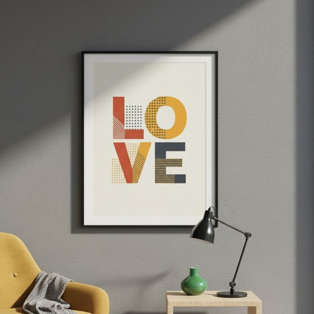 LOVE Poster - Inspirational Quote Wall Art | Gift  (Créateur téléchargé)