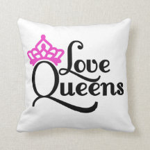 Love Queens Coussin décoratif