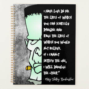 Love & Rage Frankenstein's Monster, Shelley Citati