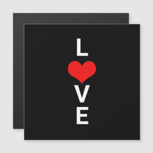 Love Red Heart mignon Saint Valentin Blanc Noir