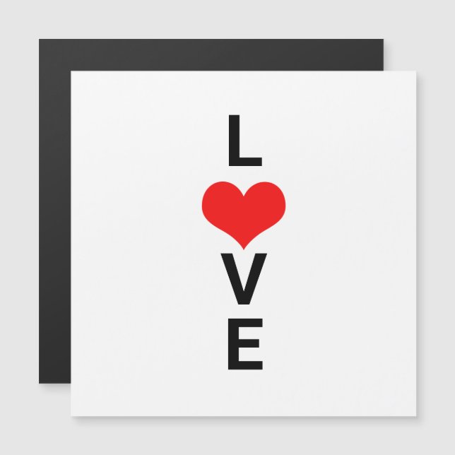 Love Red Heart mignon Valentine's Day White Custom (Devant / Derrière)