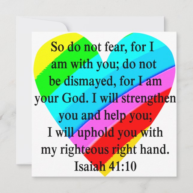 LOVE REMPLIE ISAIAH 41:10 CONCEPTION (Devant)