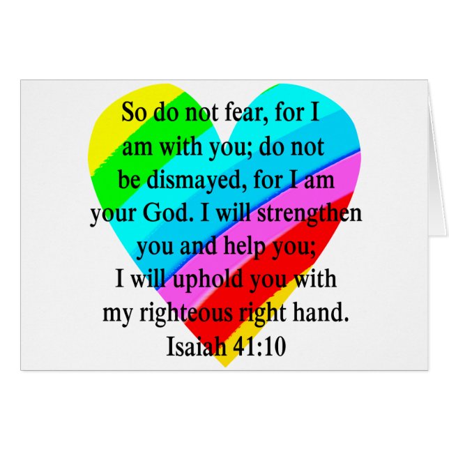 LOVE REMPLIE ISAIAH 41:10 CONCEPTION (Devant Horizontal)
