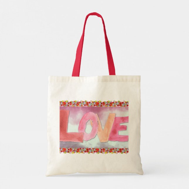 Love : Sac fourre-tout WaterColor (Dos)