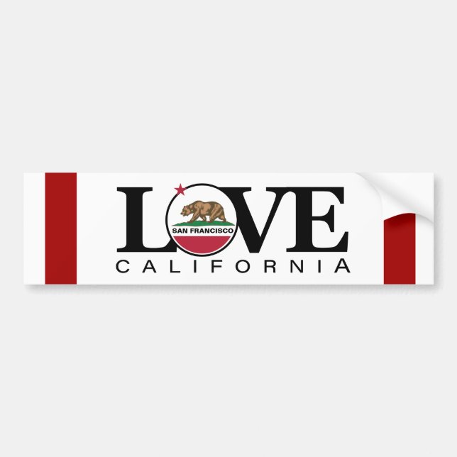 LOVE San Francisco Bumper Sticker (Devant)