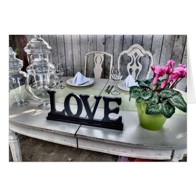 LOVE - Shabby Chic Mariage Extérieur Réception (Devant horizontal)