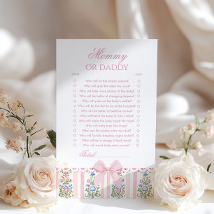Love Shack Baby Maman ou papa jeu de Baby shower