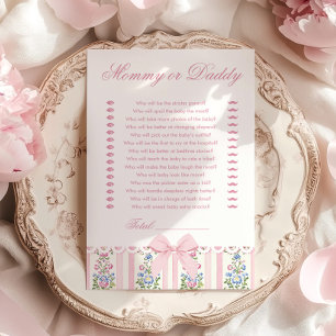 Love Shack Baby Maman ou Papa Jeu de baby shower