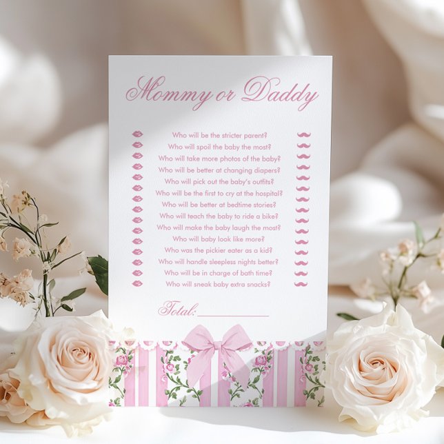Love Shack Baby Mommy or Daddy Baby Shower game (Créateur téléchargé)