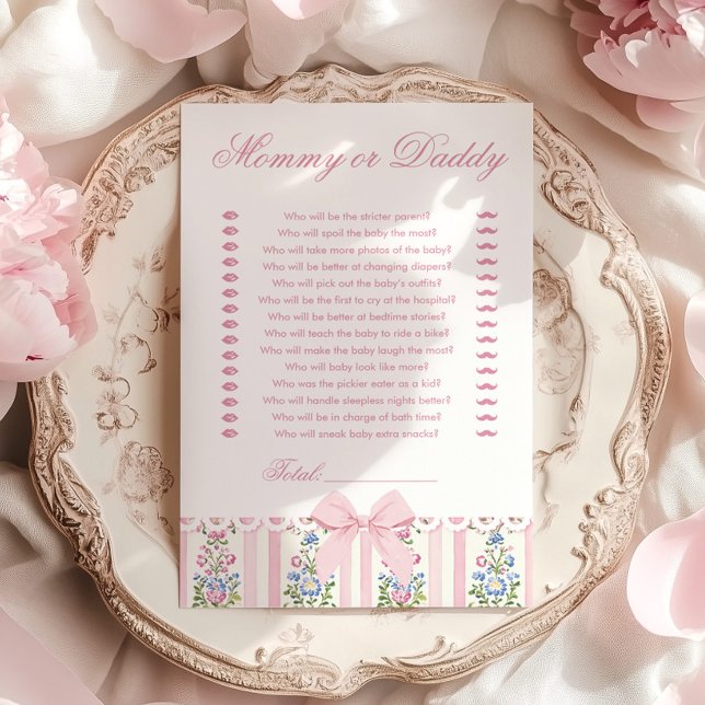 Love Shack Baby Mommy or Daddy Baby Shower game (Créateur téléchargé)