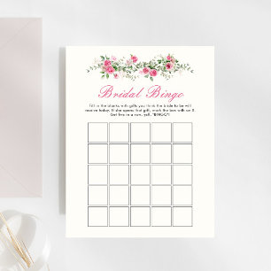 Love Shack Fiance Fleurs Roses Bridal Bingo Jeu