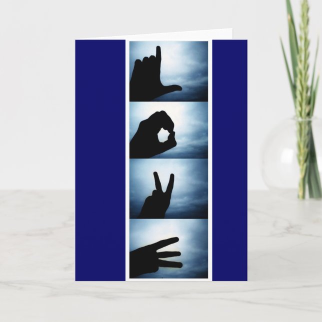 LOVE SHADOW VALENTINE CARTE (Devant)