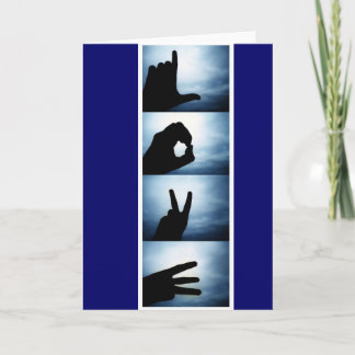 LOVE SHADOW VALENTINE CARTE