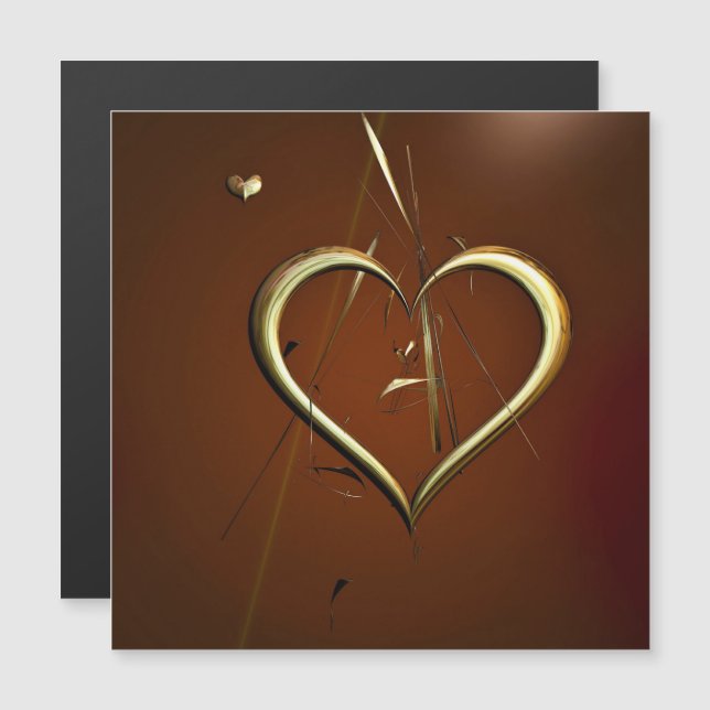 Love Shards of Gold Magnetic Card (Devant / Derrière)