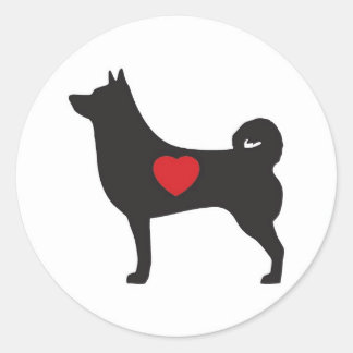 Love Shiba Inu - Sticker Cercle