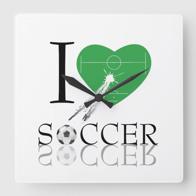 Love soccer horloge murale (Recto)