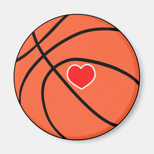 Love sport Basketball Magnet (Devant)