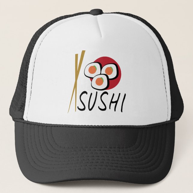 Love Sushi Planet Organique Casquettes (Devant)
