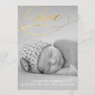 Love Swirl Baby Faire-part de naissance