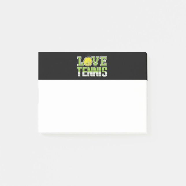 Love Tennis Post-it Notes (Devant)