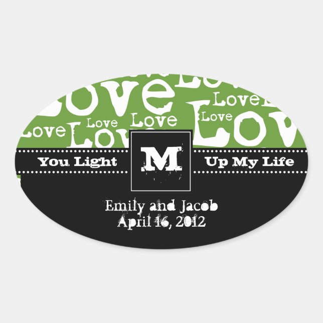 Love Text Candle Jar Favoriser les étiquettes dans (Devant)