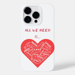 Love Text Heart coque iphone multilingue