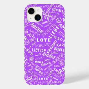 Love Text Purple coque iphone - Choisir les couleu