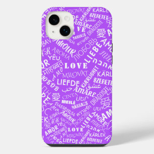 Love Text Purple coque iphone - Choisir les couleu