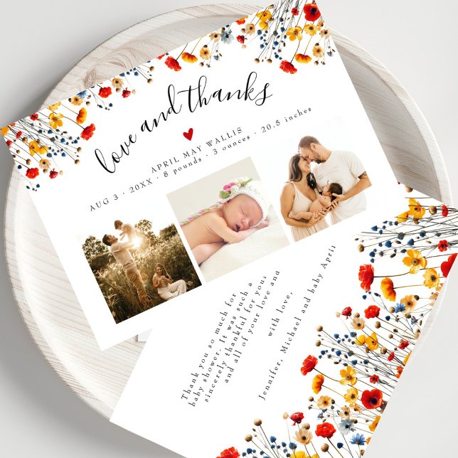Love&Thanks Fleur sauvage 3 Photo Baby Merci (Créateur téléchargé)