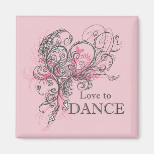 Love to Dance Magnet (personnalisable)