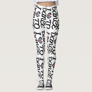 Love To Dance Yoga Gym Exercice Leggings Pantalons