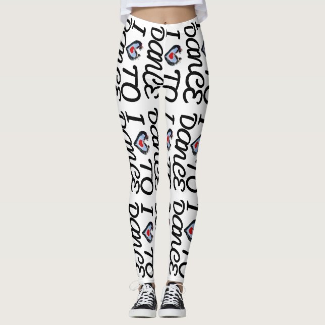 Love To Dance Yoga Gym Exercice Leggings Pantalons (Devant)