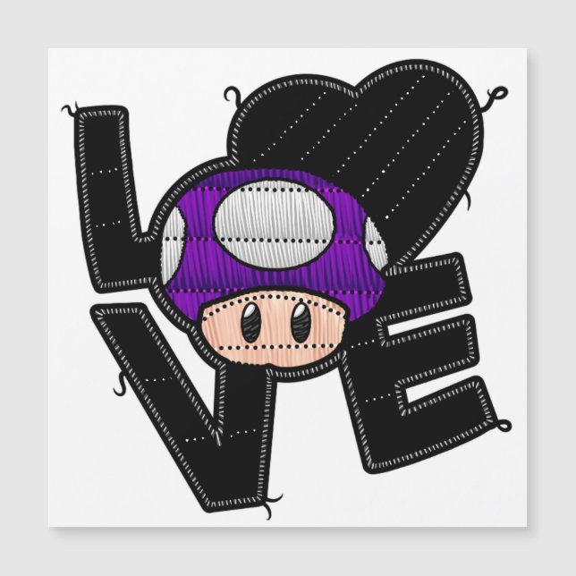 Love Toad - Magnet pourpre (Devant)