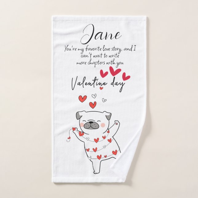 LOVE TOWEL (Serviette à main)