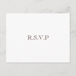 Love Trees (en blanc) : Invitations RSVP de mariag