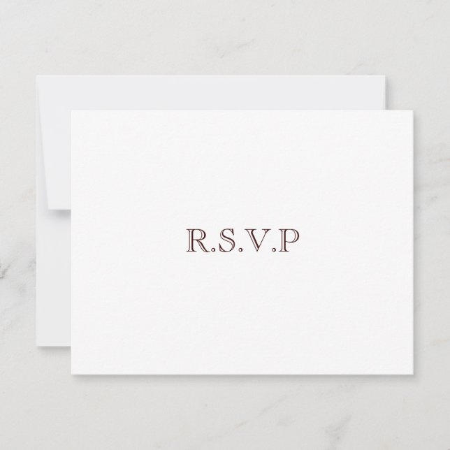 Love Trees (en blanc) : Invitations RSVP de mariag (Devant)