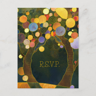 Love Trees Rustic Mariage Menu Choix RSVP
