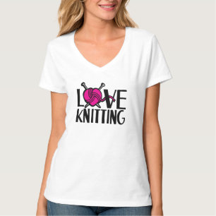 Love tricot rose noir slogan graphique t-shirt
