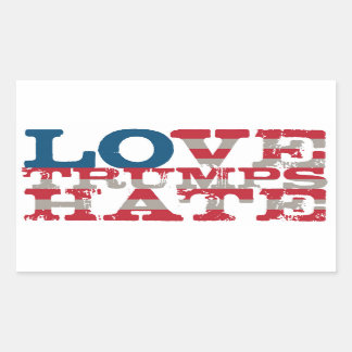 Love Trump Hate Sticker
